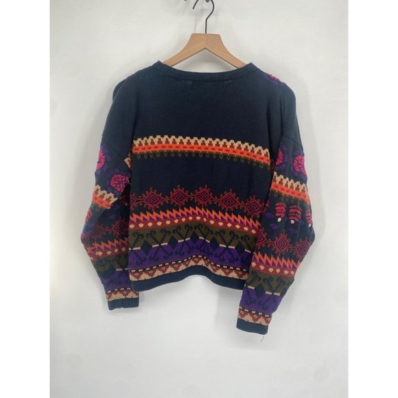 VINTAGE MILANO SPORT EMBROIDERED PULLOVER KNIT SWEATER SIZE MEDIUM - Picture 5 of 5